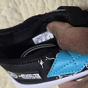 Puma Kids Black and Blue Sneakers